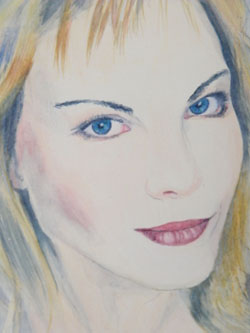 Elina, watercolour