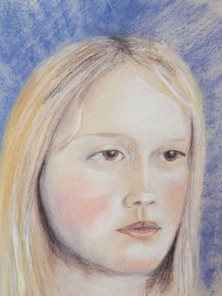 Emily, coloured pencil