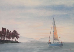 Vonitsa, watercolour